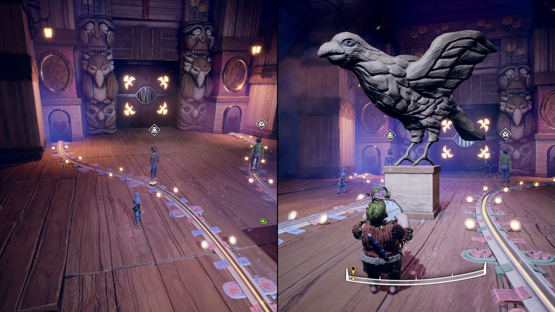 It takes two game in-game indicators